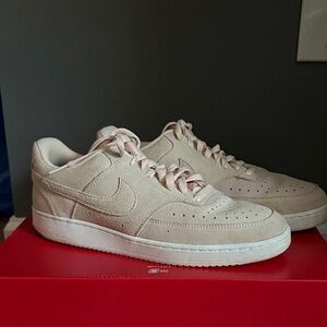 Nike Light Beige Suede Sneakers